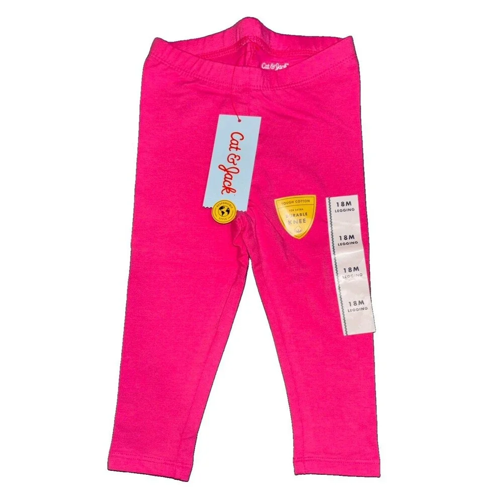 Cat & Jack Baby Girl’s 18M Summer 5pc Clothing Lot NWT Tee Shorts Leggings